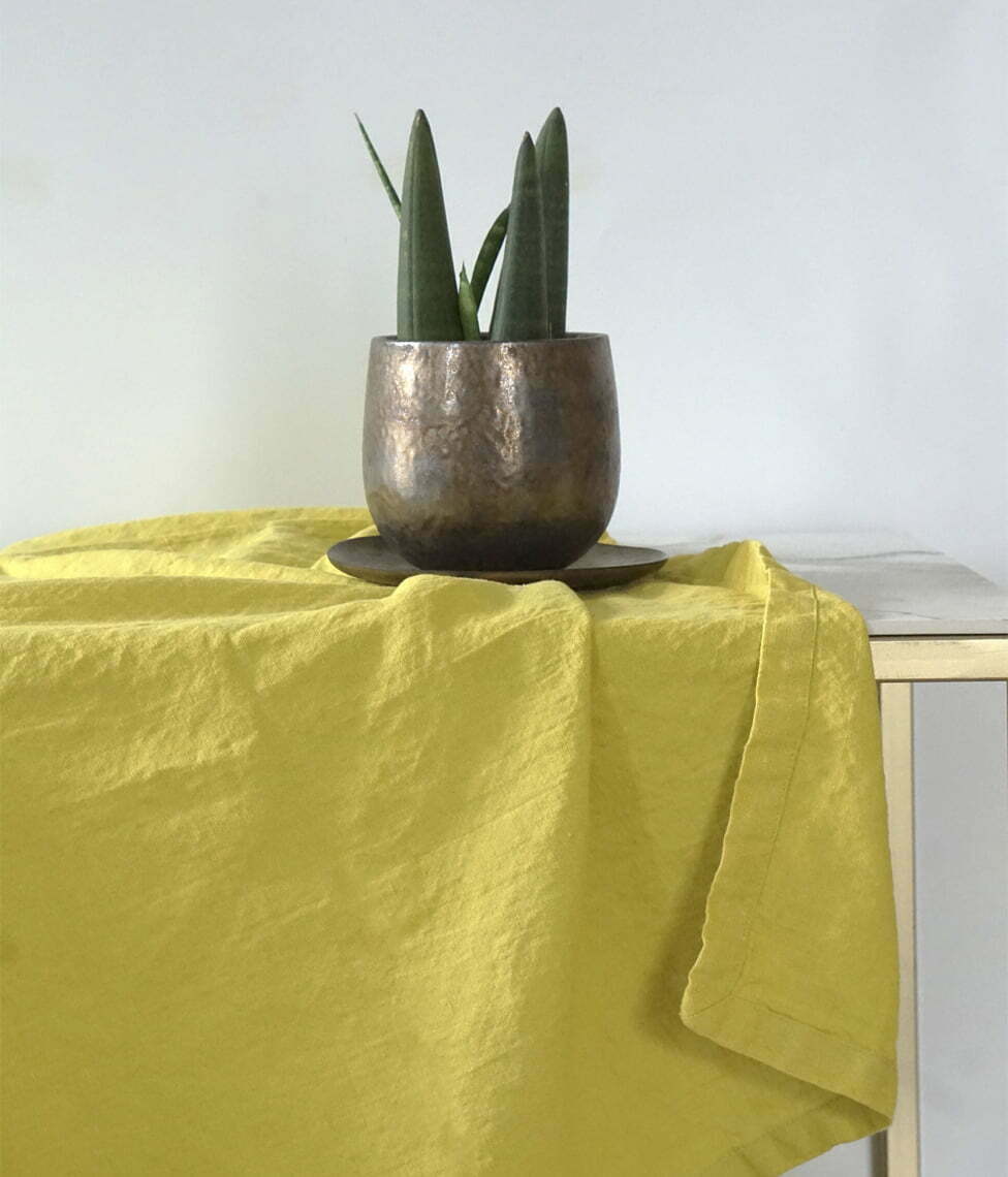 Lininė Staltiesė Lemon (geltona), 2 nuotrauka