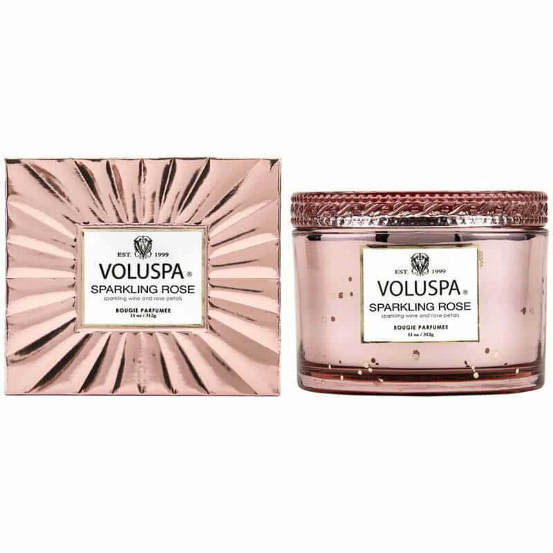 Voluspa žvakė stikle Sparkling Rose Boxed, 4 nuotrauka