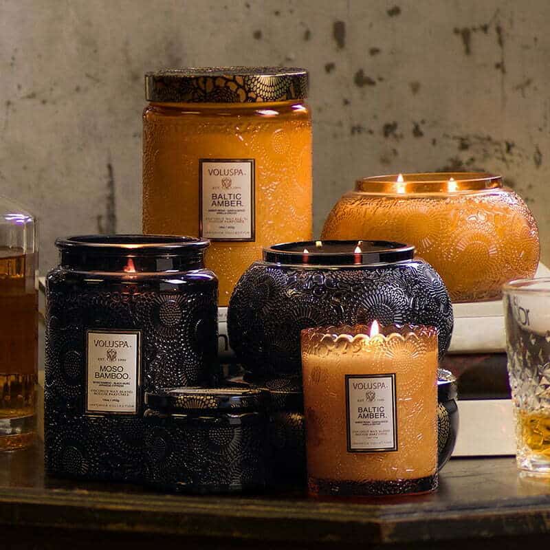 Voluspa didelė žvakė stikle Baltic Amber, 2 nuotrauka