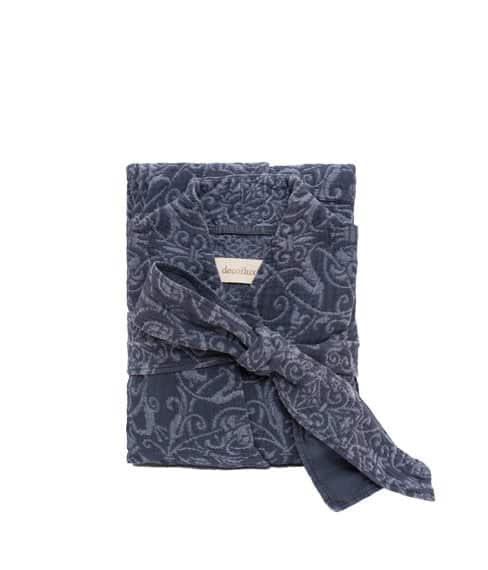 Medvilninis chalatas Versailles Indigo (mėlyna)