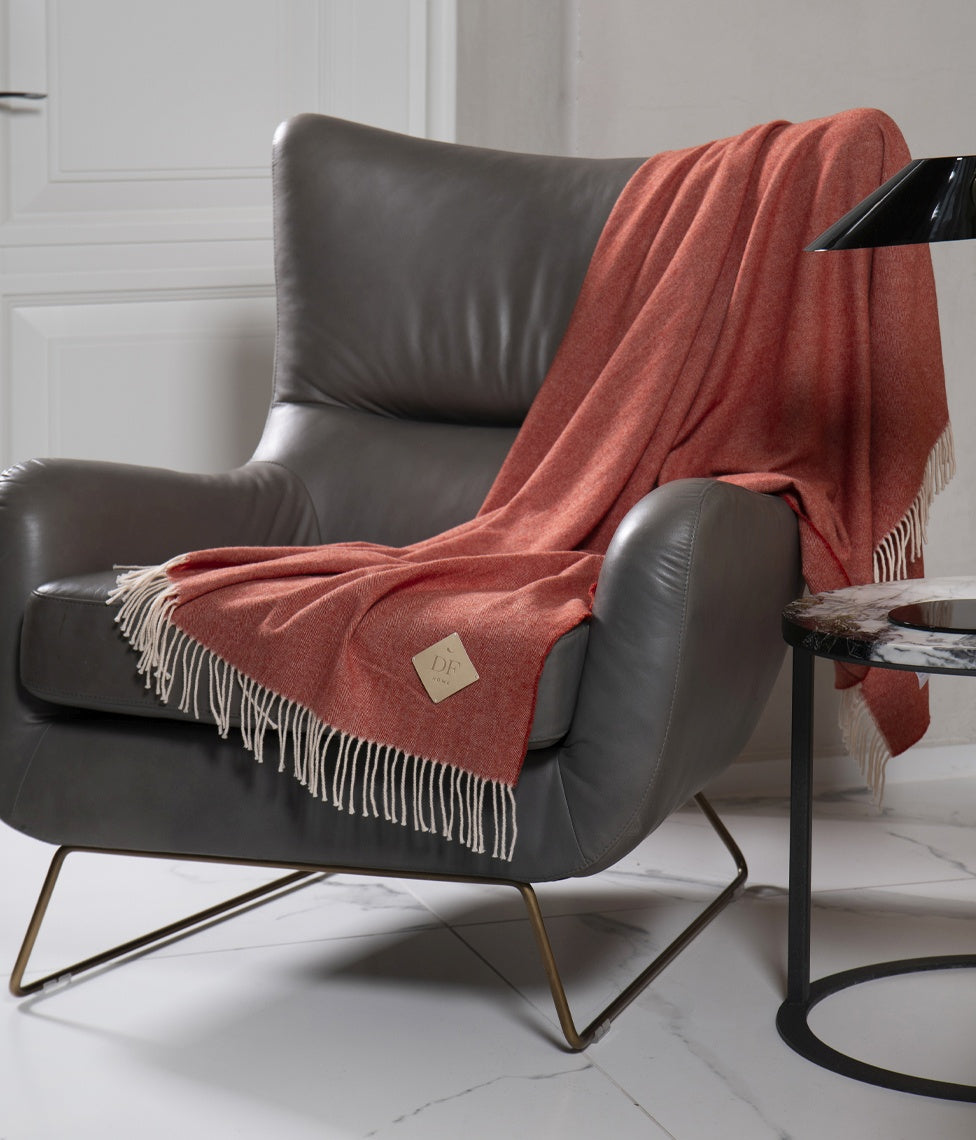 Pledas KASHWOOL Red Glow 130x180cm