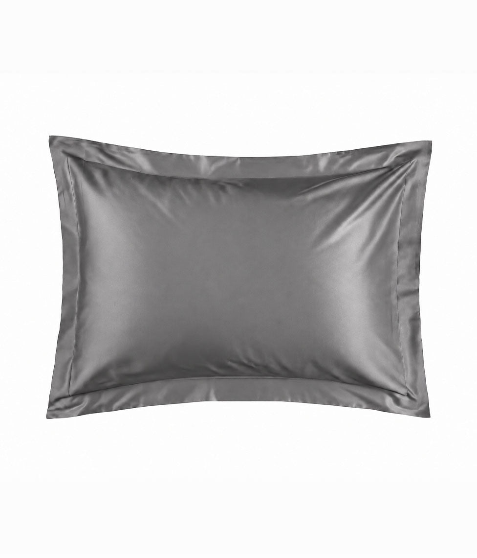 Satino patalynės komplektas Solid Dark Grey