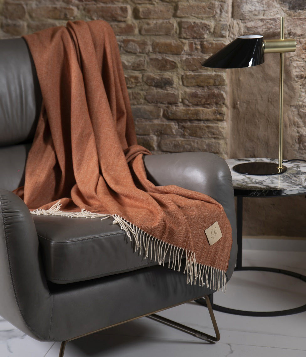 Pledas KASHWOOL Dark Orange 130x180cm
