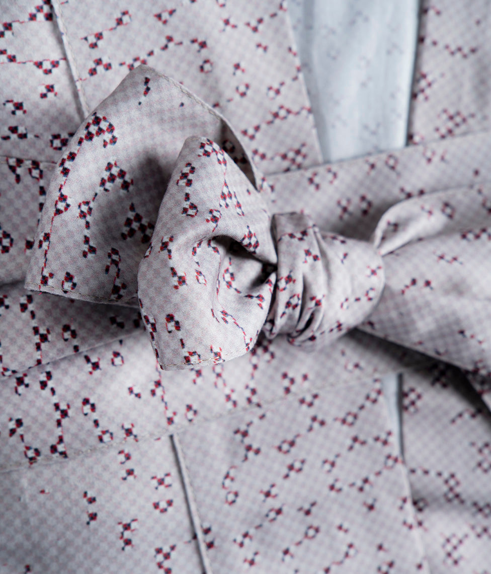Chalatas Kimono Mesh Almond (kreminė, rusva), 2 nuotrauka