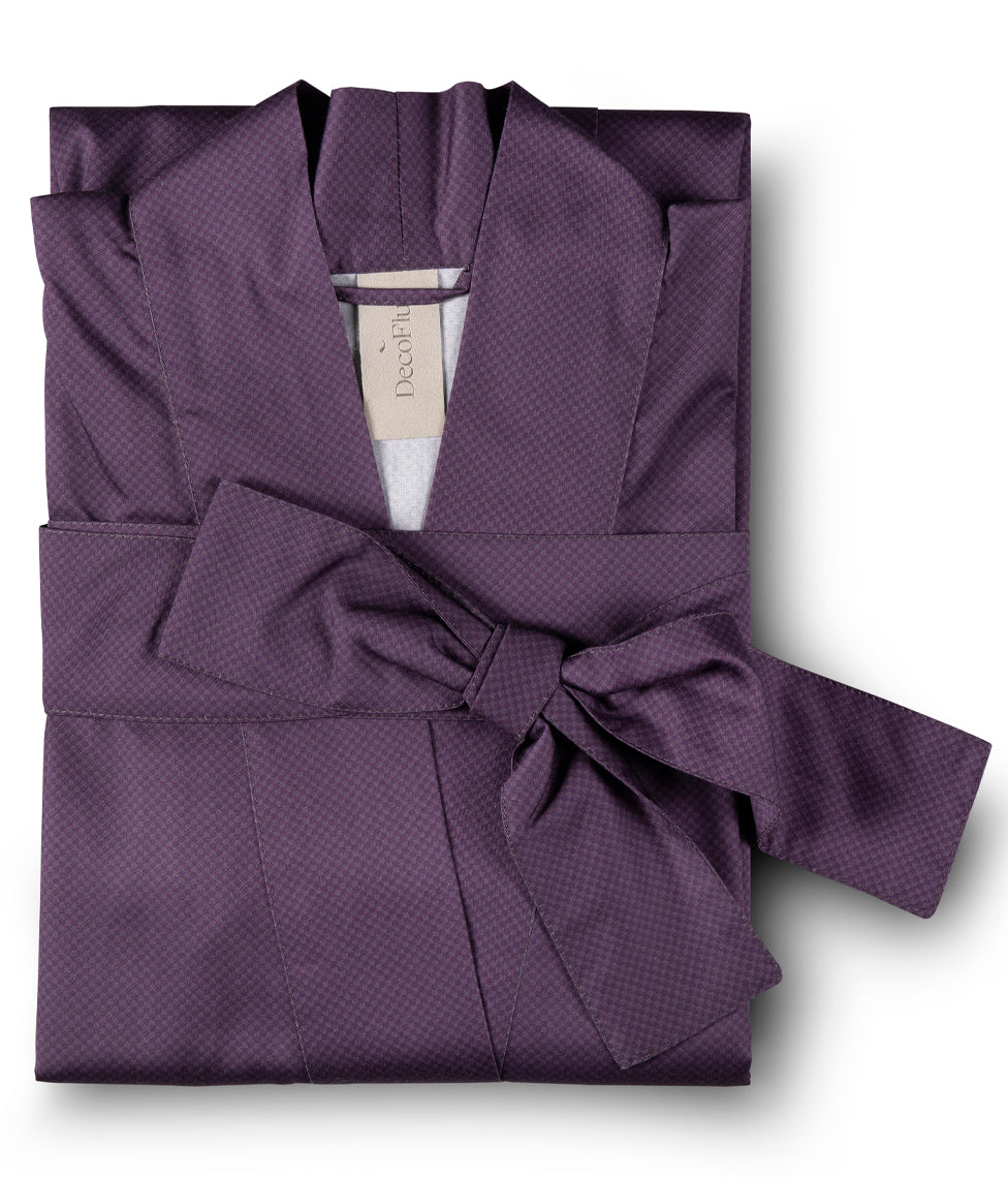 Chalatas Kimono Mesh Back (violetinė), 3 nuotrauka