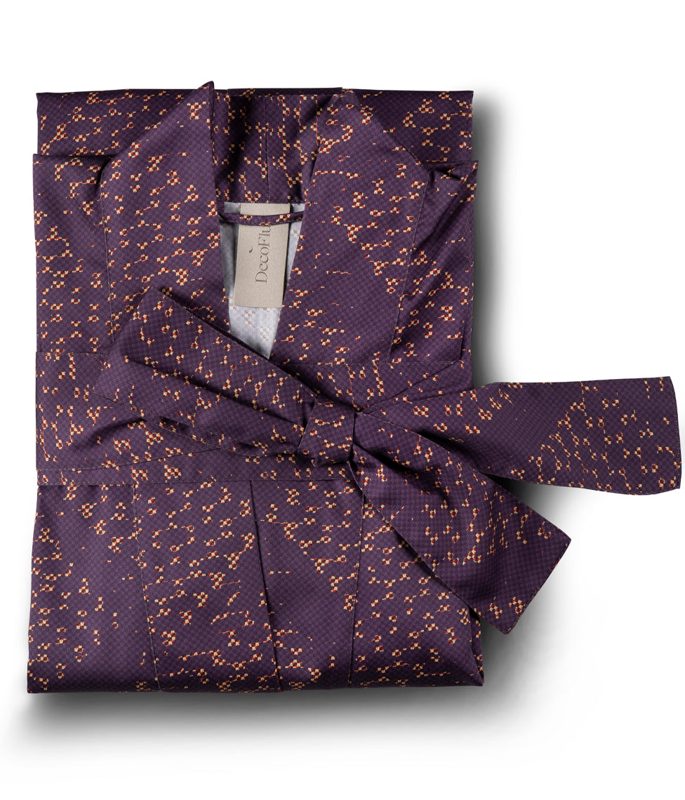 Chalatas Kimono Mesh (violetinė), 4 nuotrauka