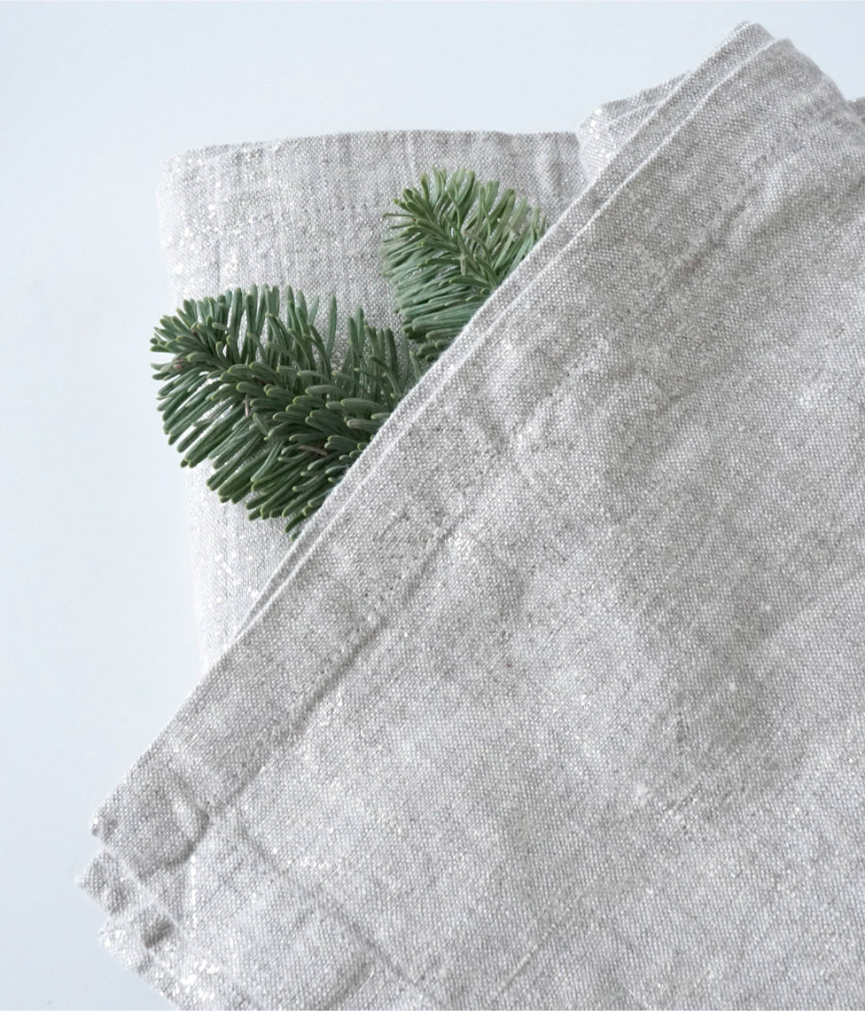 Stalo servetėlė Frost Natural Silver (pilka), 5 nuotrauka