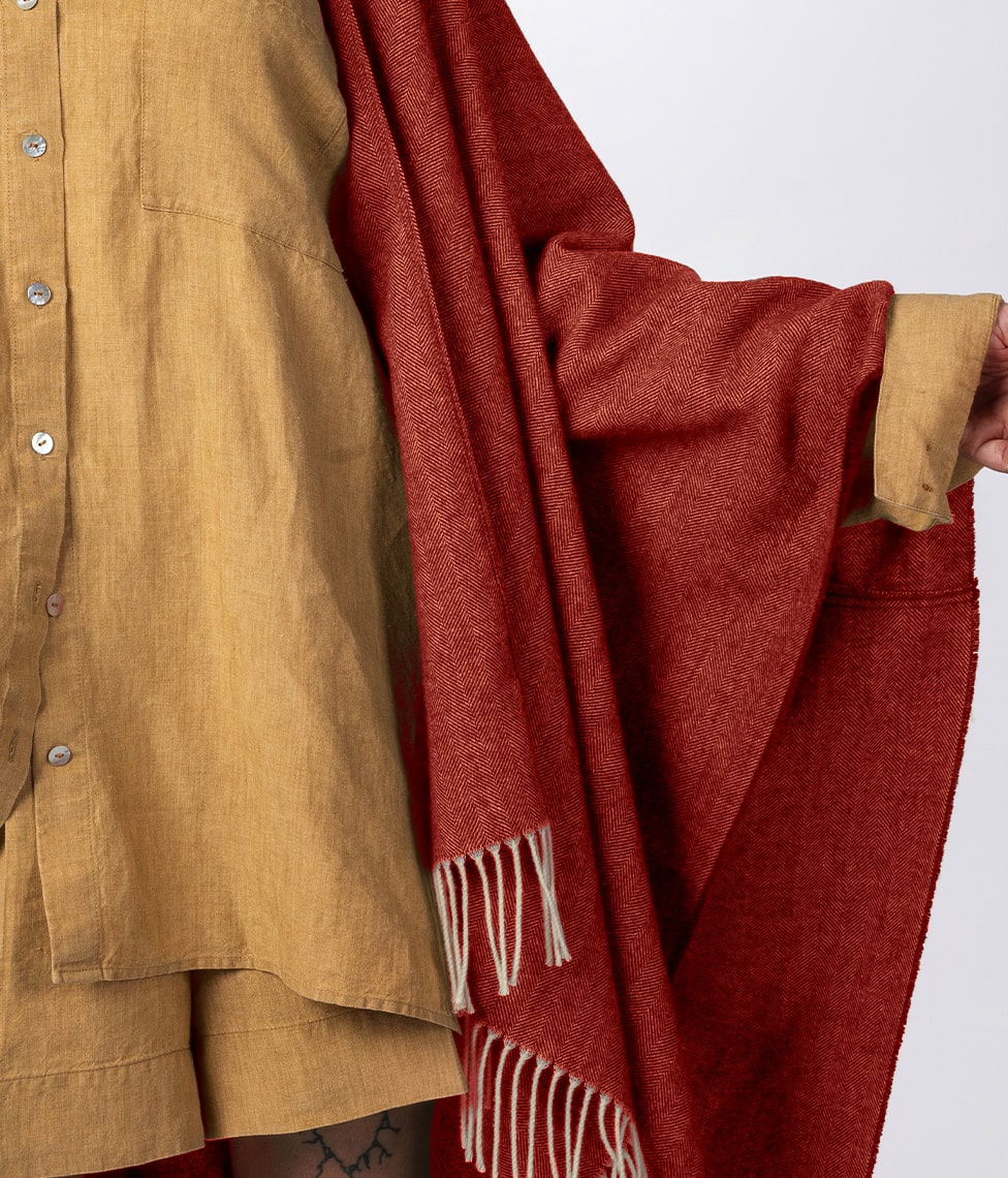 Pončas Kashwool Red Glow (vario)