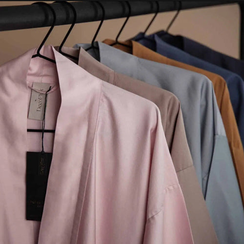 Chalatas kimono Solid Grey Cliff (uolų pilka), 2 nuotrauka