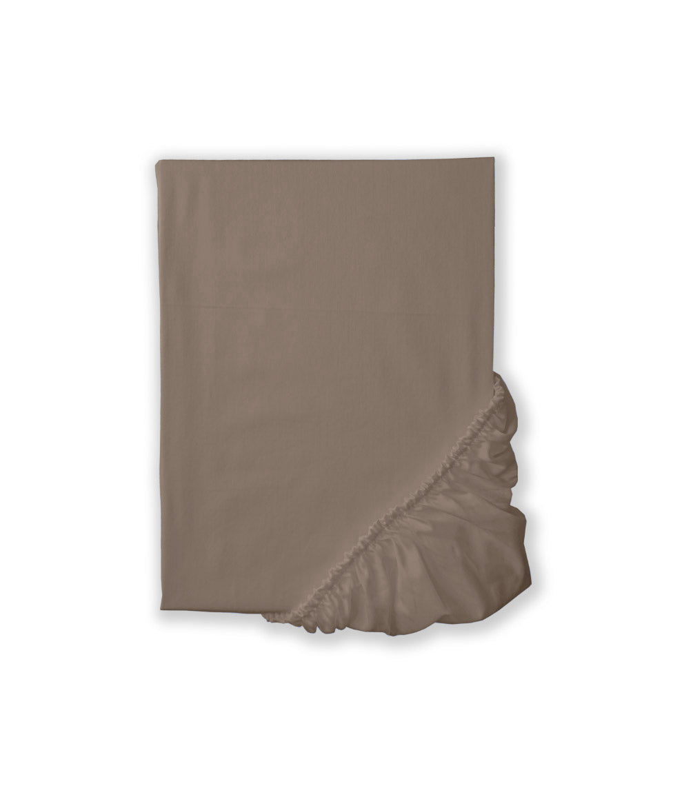 Satino paklodė su guma Solid Grey Cliff (uolų pilka)