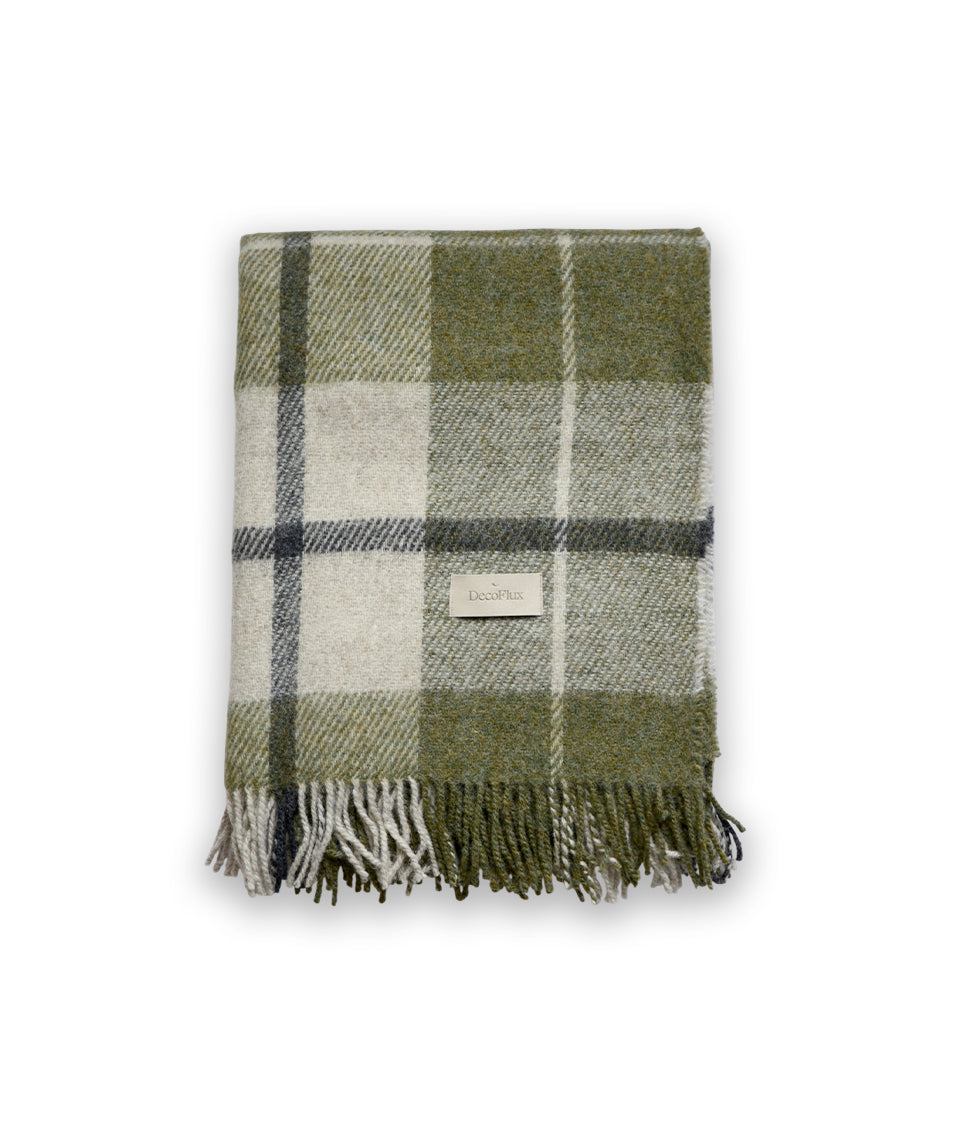 Vilnonis pledas Harris Green 140x180cm