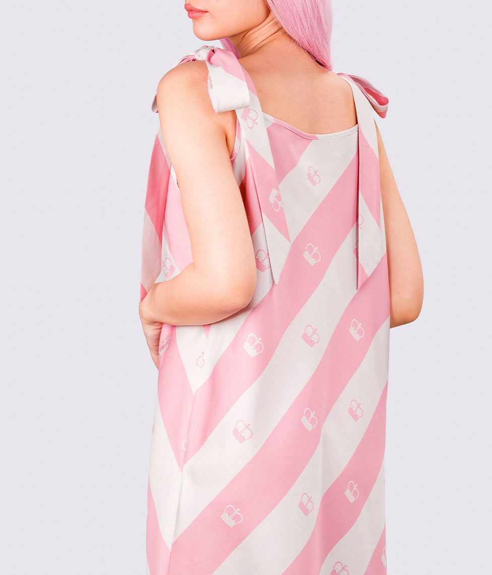 Pižama (naktiniai) Slapta Meilė Jūsų Didenybei Pink (balta, rausva), 4 nuotrauka