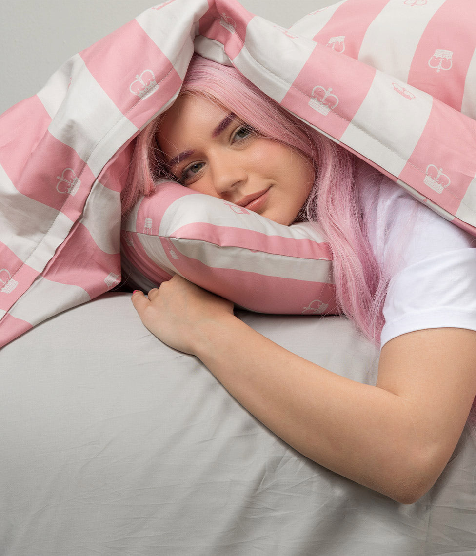 Patalynės komplektas Slapta Meilė Jūsų Didenybei Pink (balta, rausva), 7 nuotrauka