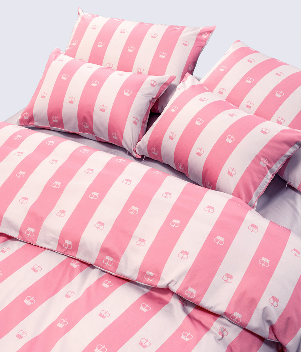 Patalynės komplektas Slapta Meilė Jūsų Didenybei Pink (balta, rausva), 8 nuotrauka