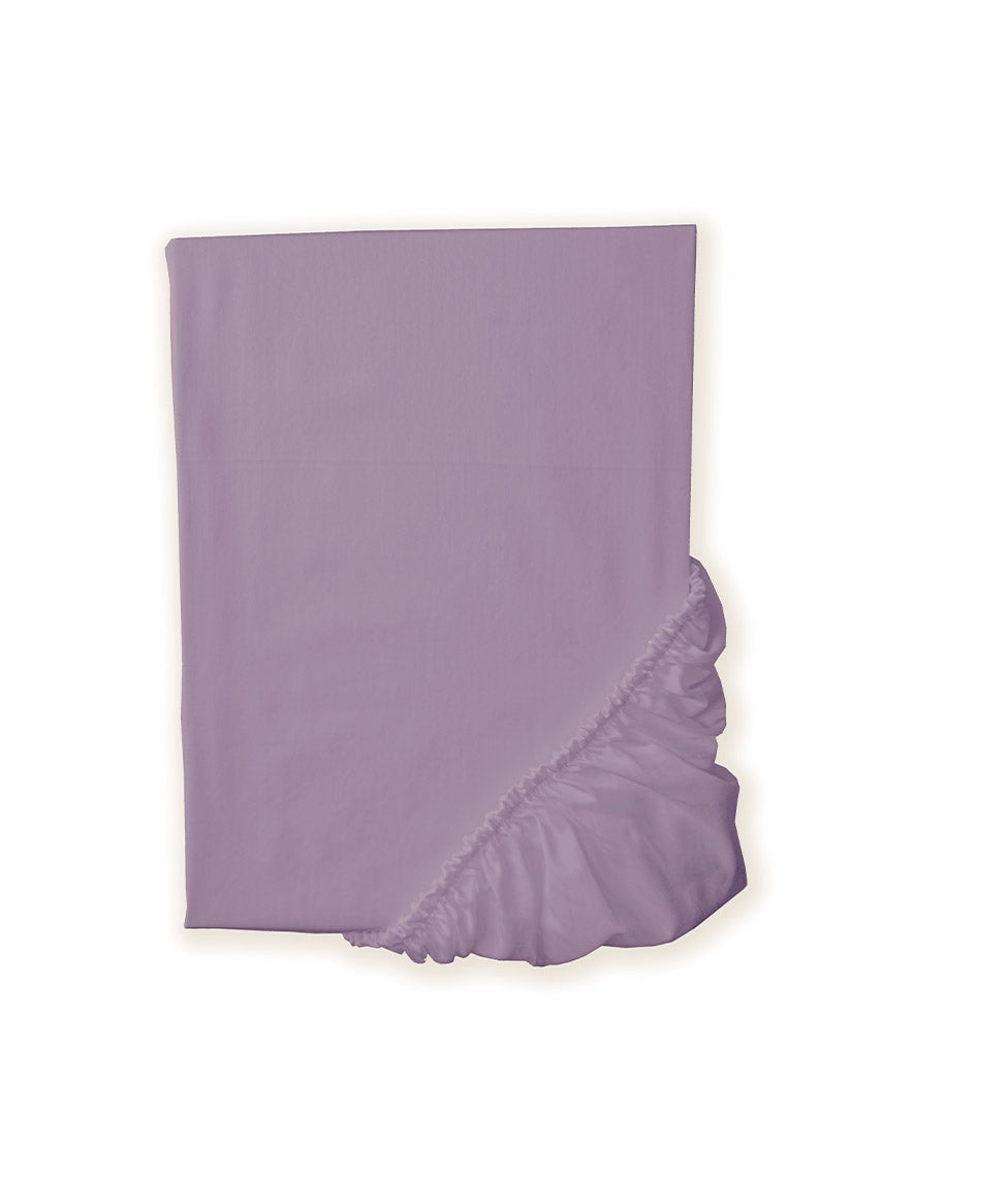 Satino paklodė su guma Solid Lavender (levandų, violetinė)