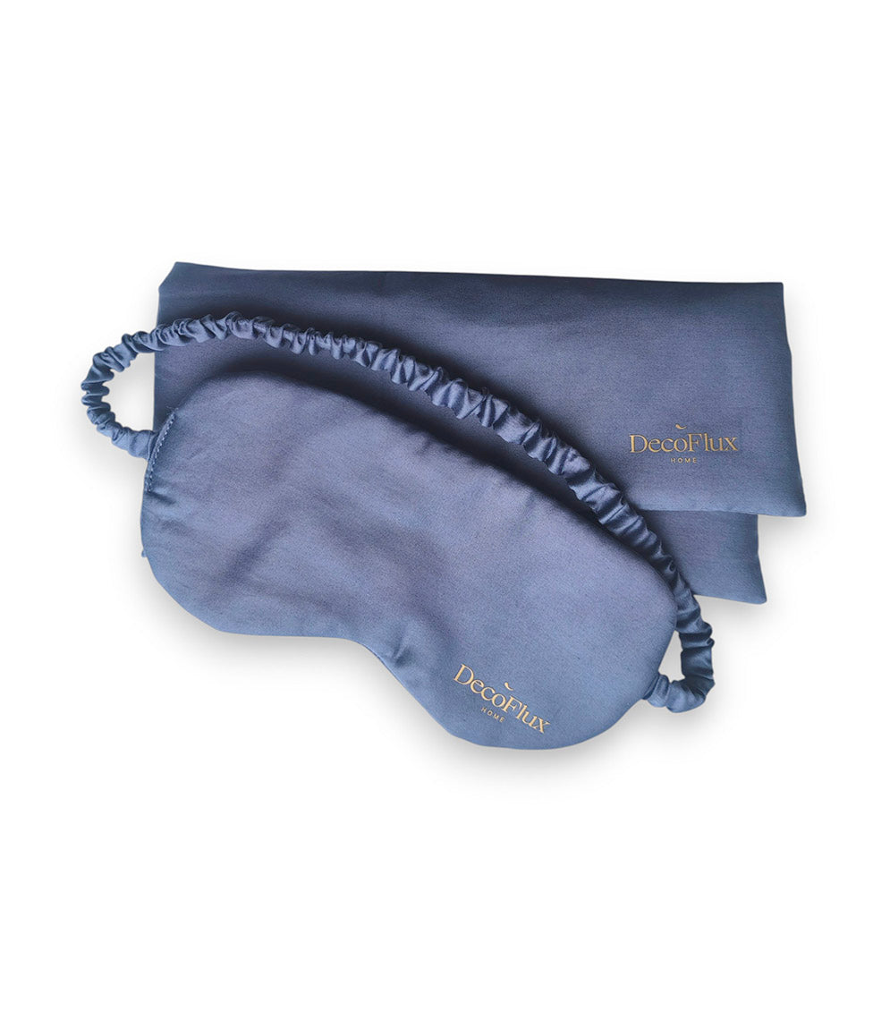 Kelioniniai miego akiniai su dėklu Decoflux Solid Oxford Blue (mėlyna)