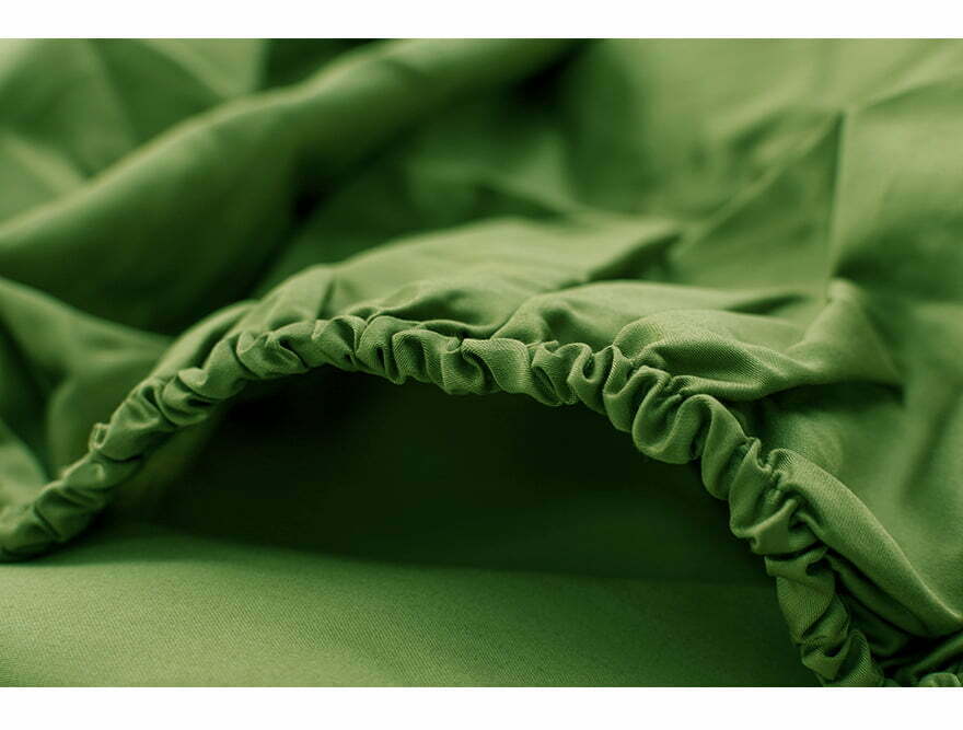 Satino paklodė su guma Olive Green (žalia), 2 nuotrauka