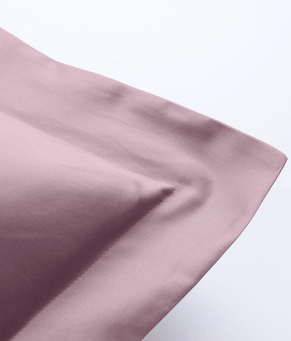 Satino patalynės komplektas Solid Rose Quartz (rausva), 4 nuotrauka