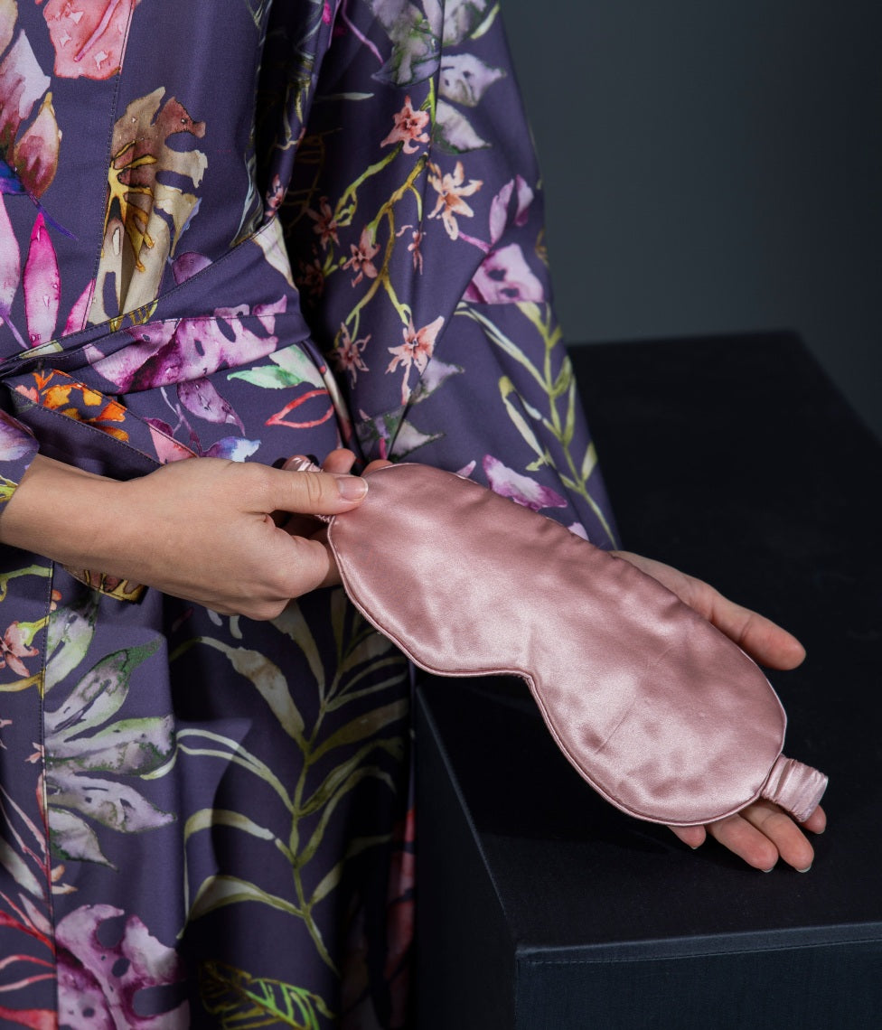 Rinkinys (šilko akiniai+šilko pagalvės užvalkalas) Solid Pink (rausva), 3 nuotrauka