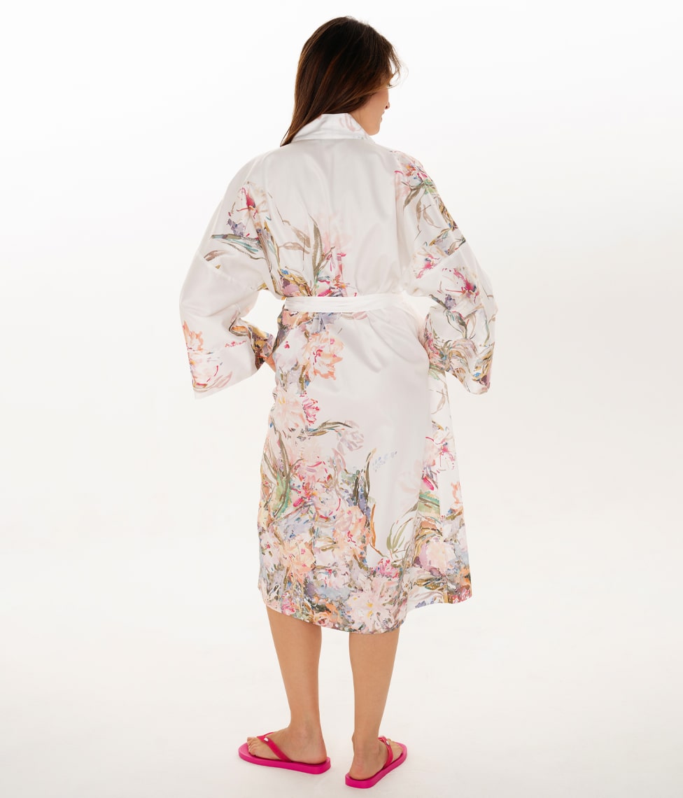 Chalatas kimono Floral Sense by Kmieliauskaitė (marga)