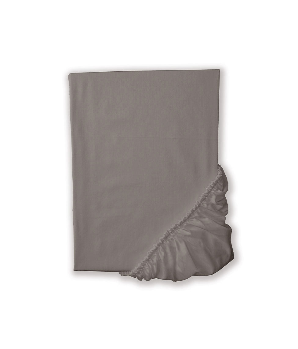 Satino paklodė su guma Solid Taupe (pilka)