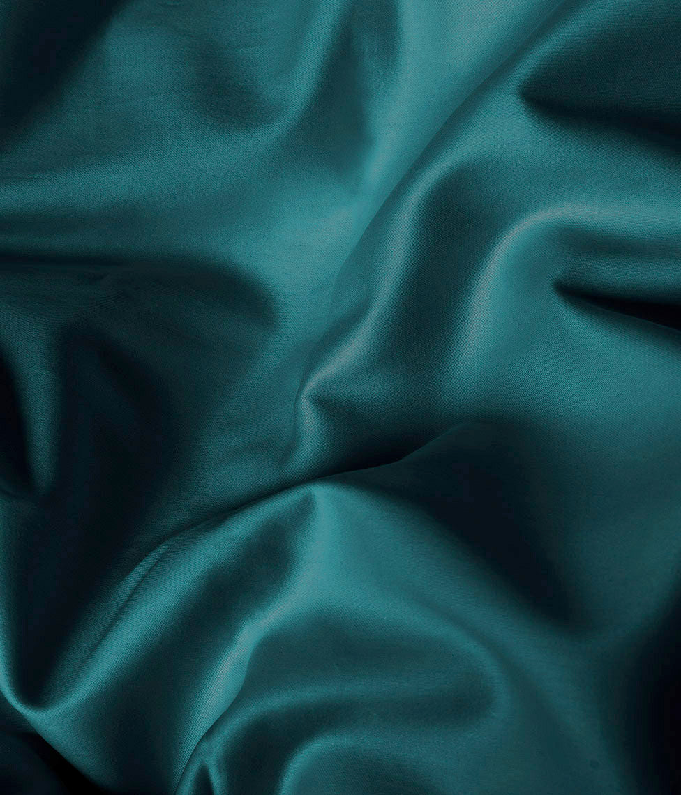 Satino pagalvės užvalkalas Solid Teal (žalsvai mėlyna), 4 nuotrauka