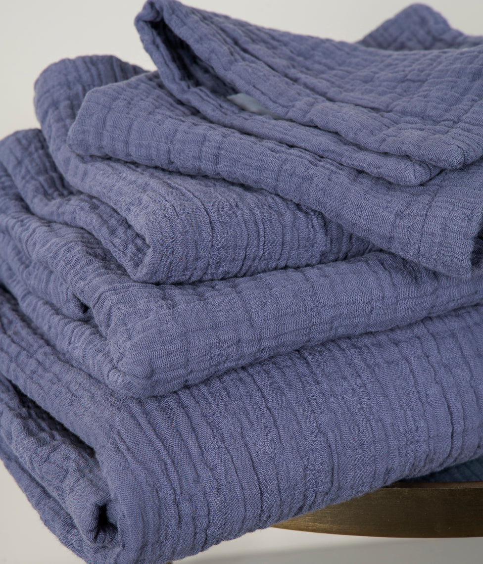 Vonios rankšluostis Orion Solid Blueberry (mėlynių), 2 nuotrauka