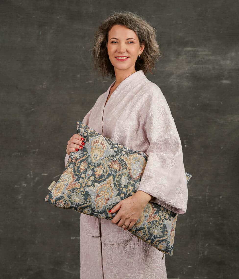 Medvilninis chalatas Versailles Angel Pink (rausva)