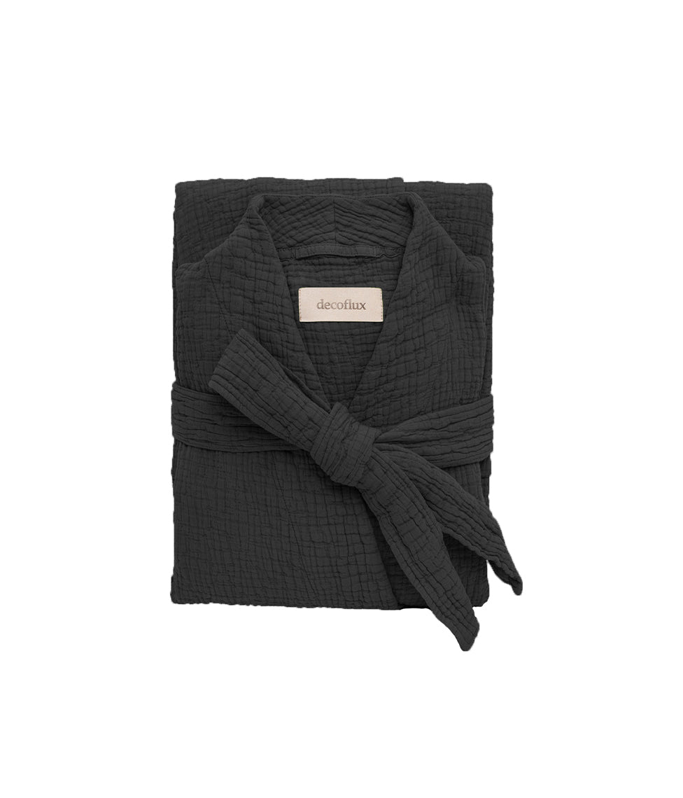 Medvilninis chalatas Orion Dark Grey (tamsiai pilka)