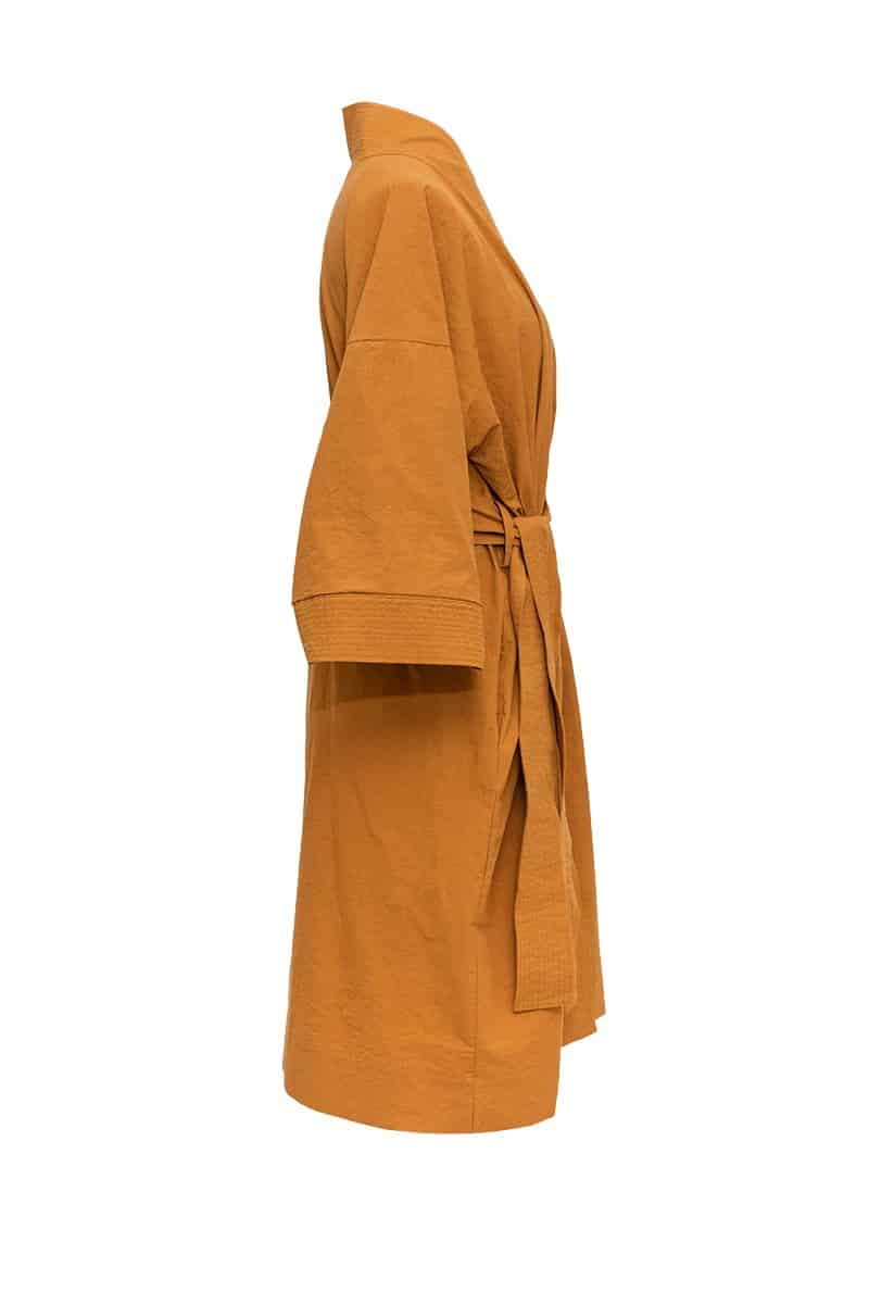 Perkelio chalatas Kimono Casual Ochra (ochros), 3 nuotrauka