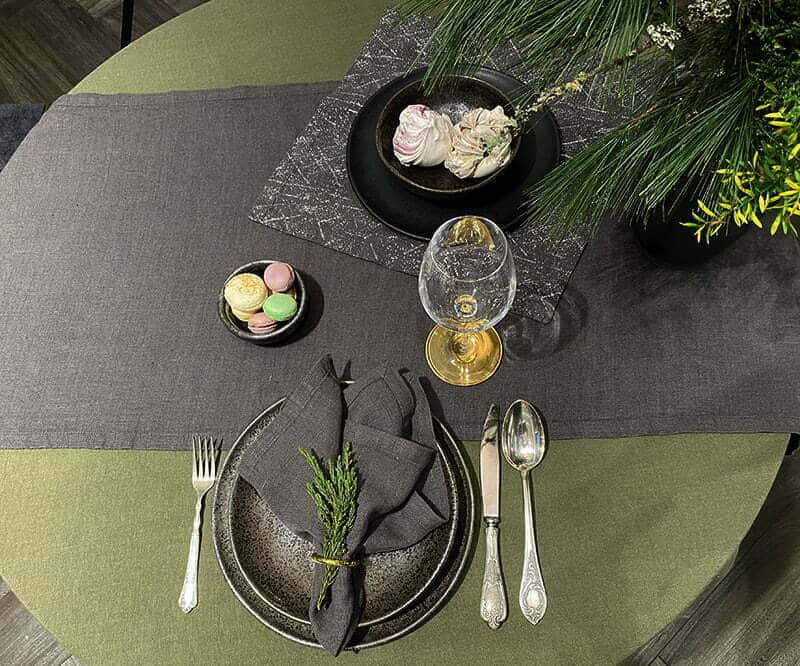 Lininė staltiesė Moss (samanų), 6 nuotrauka