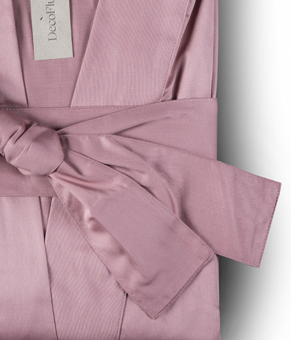 Chalatas Kimono Solid Clay (rusva), 5 nuotrauka