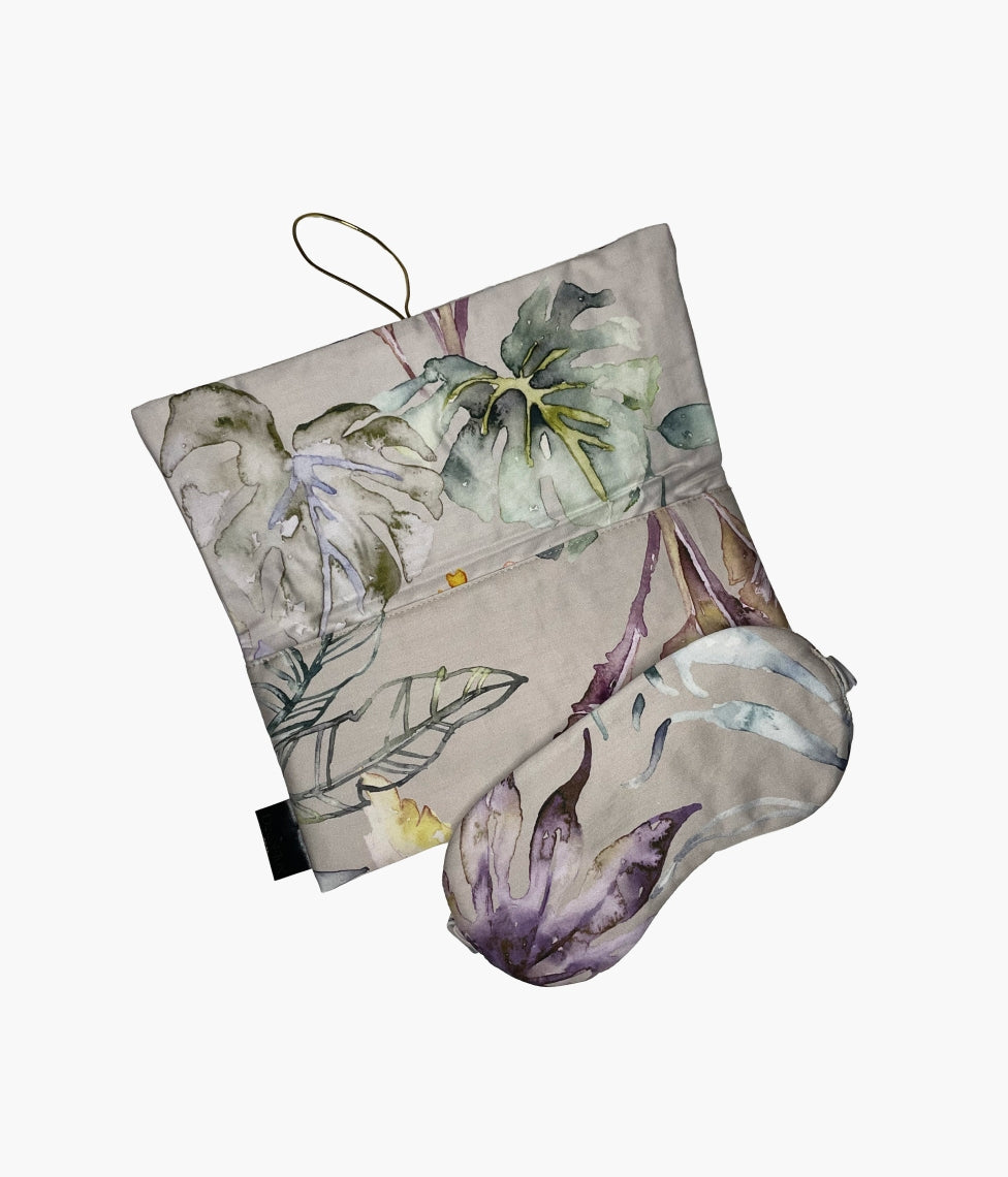 Kelioniniai miego akiniai su dėklu Flora Costera Almond (marga)