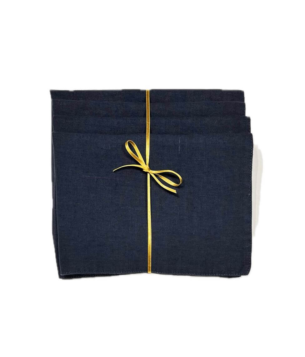 Lininė servetėlė Winter/Dark Blue (tamsiai mėlyna)