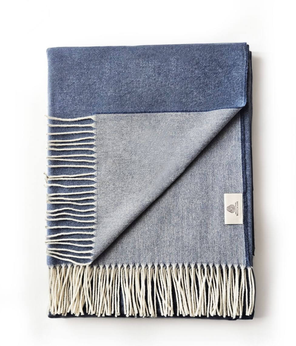 Pledas Double Sided Denim Blue 130x180cm (mėlyna), 2 nuotrauka