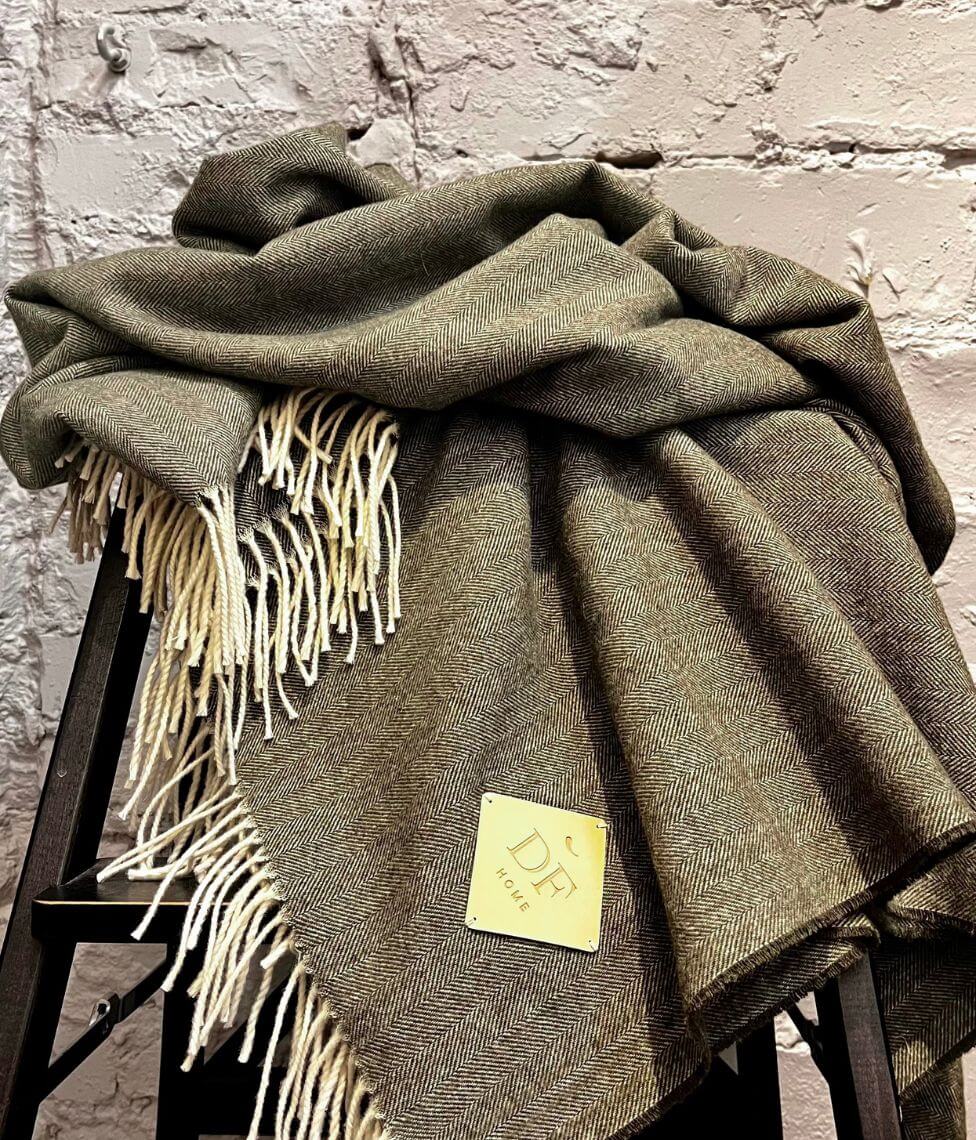 Pledas KASHWOOL Green (žalia), 3 nuotrauka