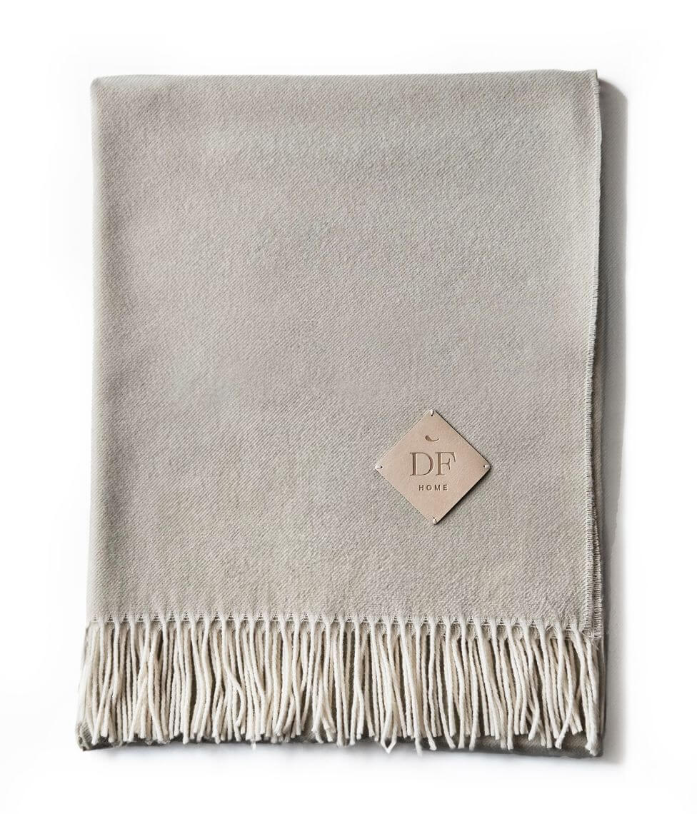Pledas Double Sided Light Grey 130x180cm (pilka)