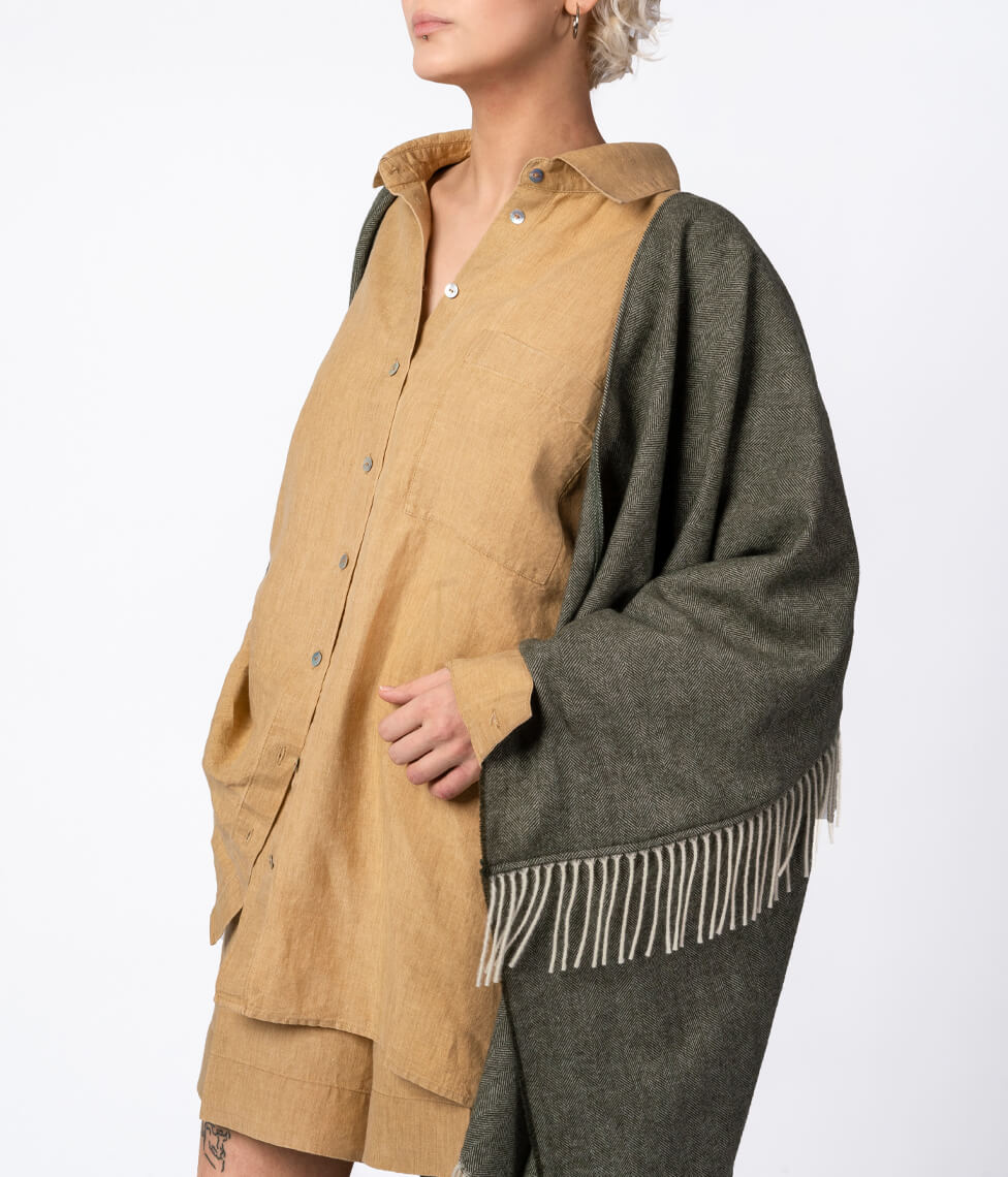 Pončas Kashwool Moss (samanų), 4 nuotrauka