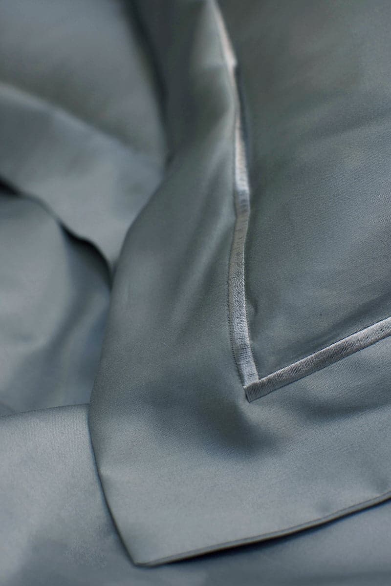 Satino pagalvės užvalkalas Solid Grey (pilka), 4 nuotrauka