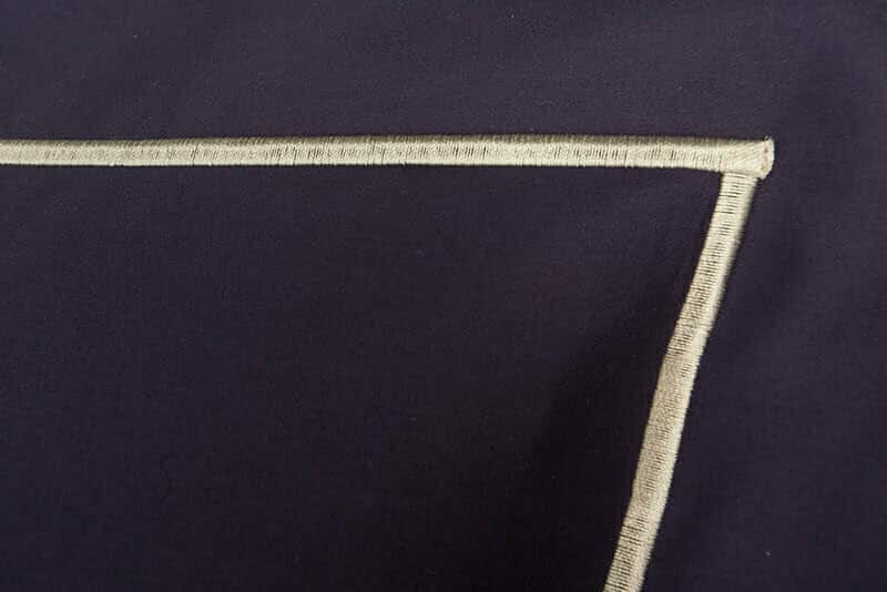 Satino pagalvės užvalkalas Solid Indigo, 4 nuotrauka