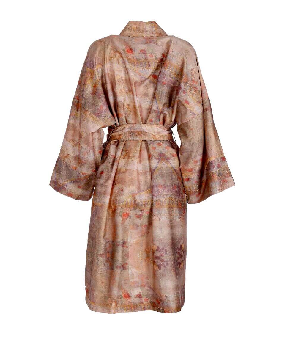 Satino chalatas kimono Reflection by Čiurlionis (marga), 2 nuotrauka