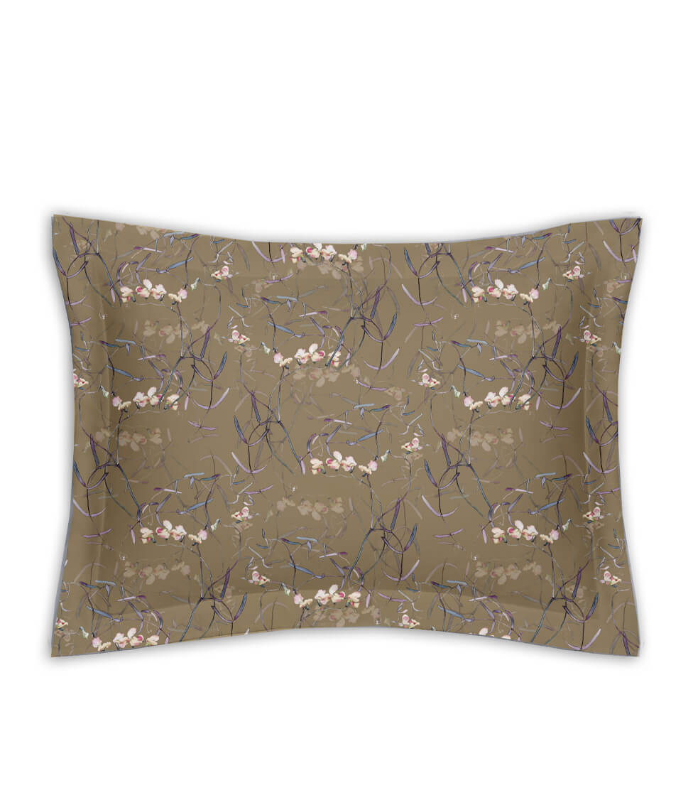 Satino pagalvės užvalkalas Dreamy Khaki (chaki)