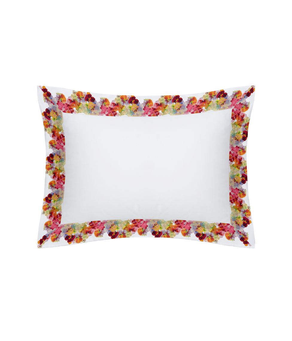 Satino pagalvės užvalkalas Oxford Frame Flower Mist (marga), 2 nuotrauka