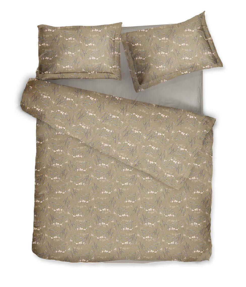 Satino patalynės komplektas Dreamy Khaki (chaki), 6 nuotrauka