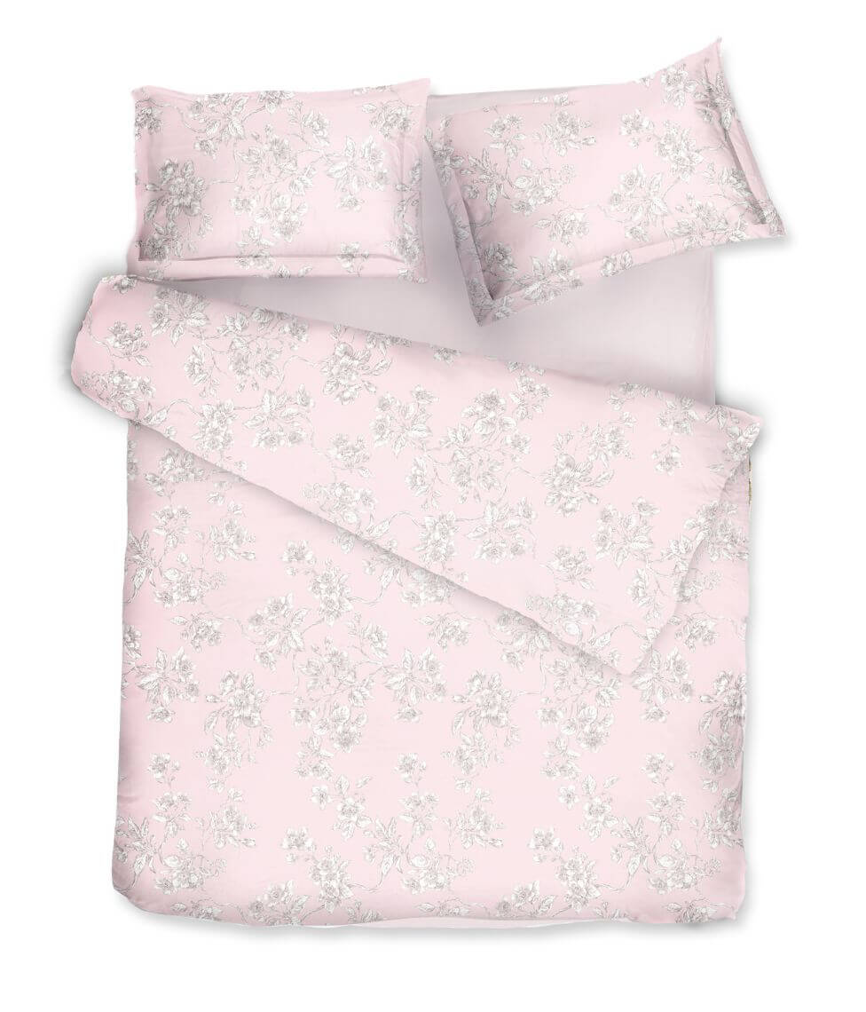 Satino patalynės komplektas Eden Primrose Pink (rausva)