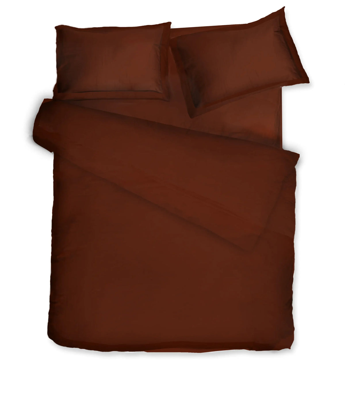 Satino patalynės komplektas Solid Rooibos (rausvai ruda)