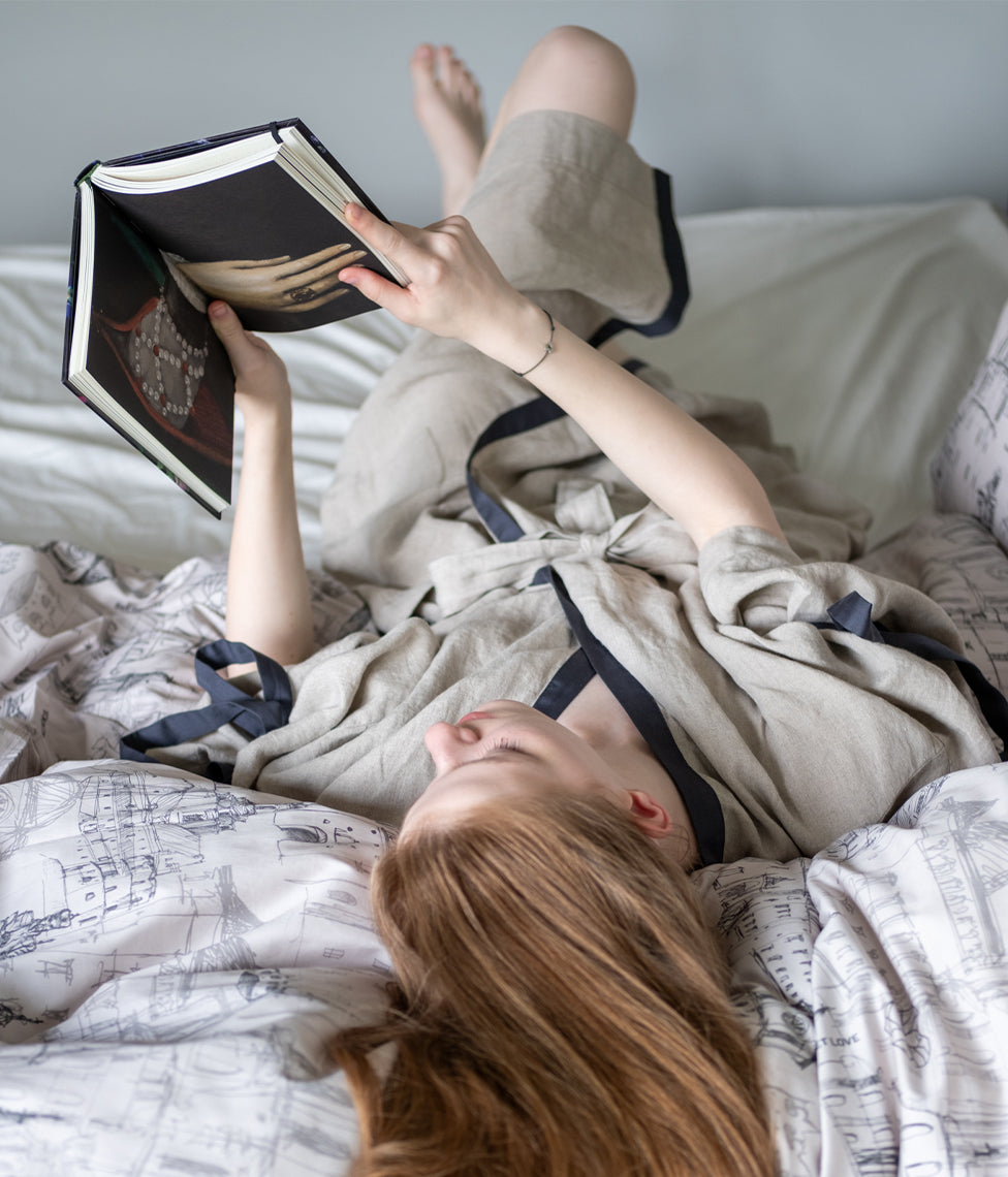 Satino patalynės komplektas Slapta Meilė Love Story of Royal Vilnius Grey (pilka)