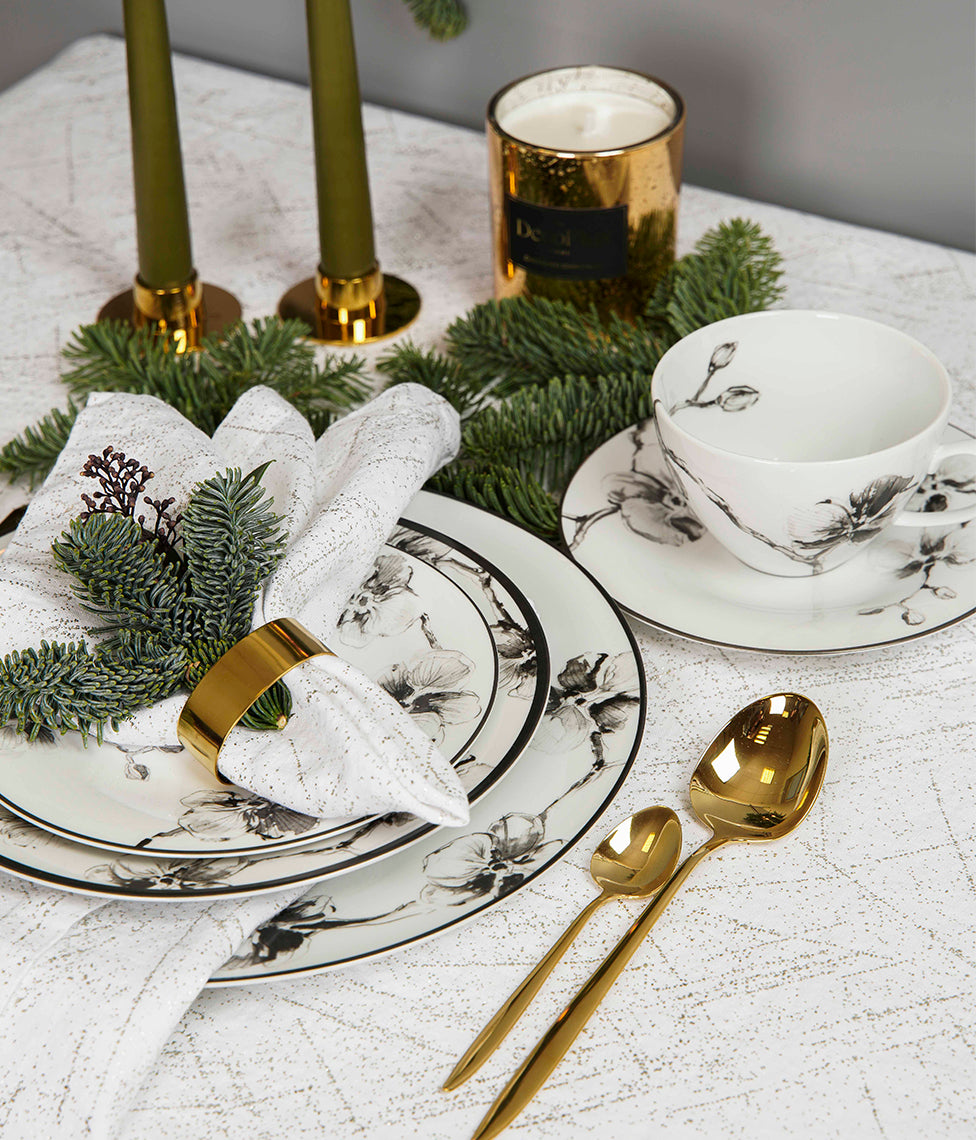 Stalo servetėlė Frost White Silver (balta), 3 nuotrauka