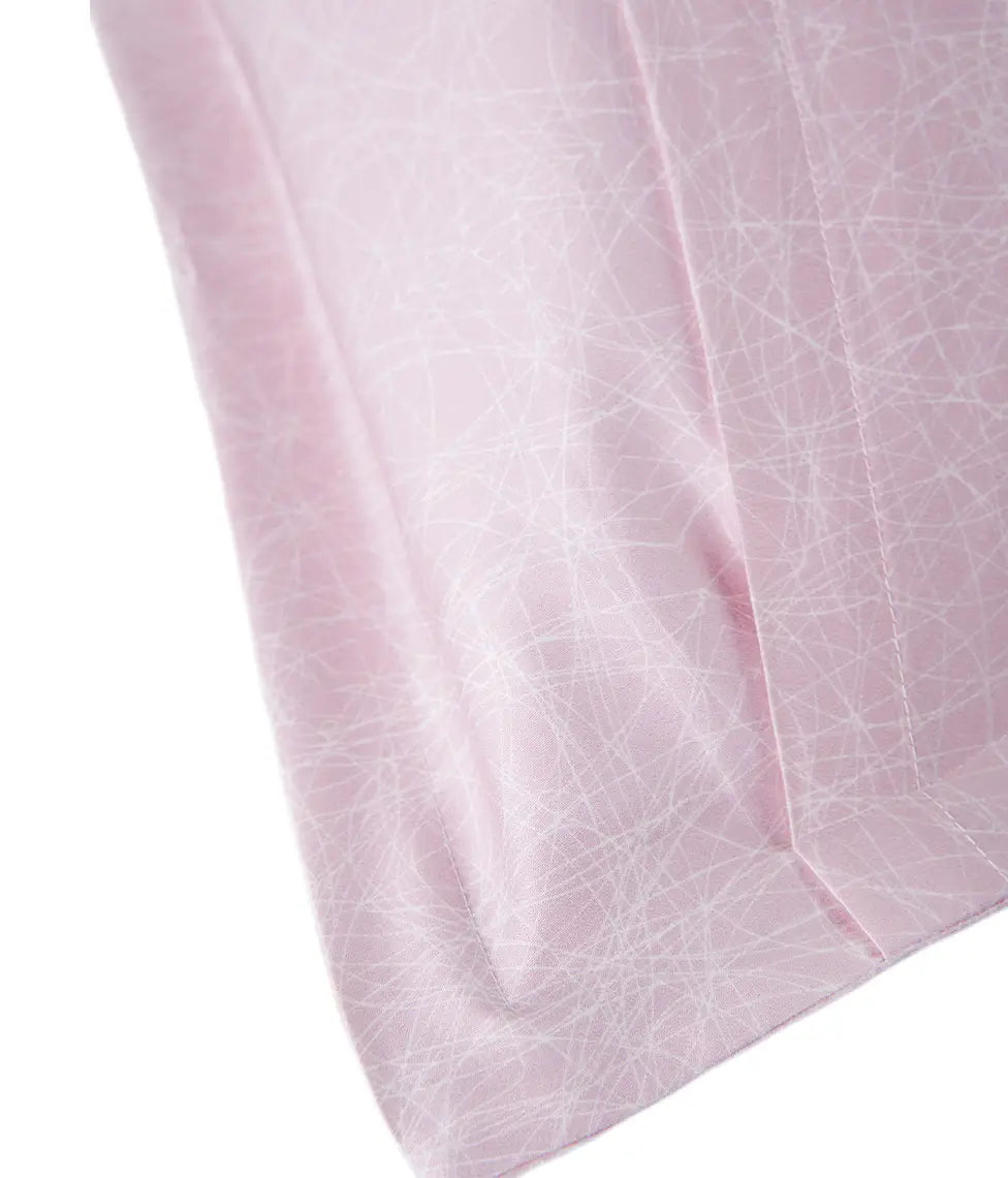 Vaikiškas satino patalynės komplektas Kaleidoscope Rose Quartz (rožinio kvarco), 8 nuotrauka