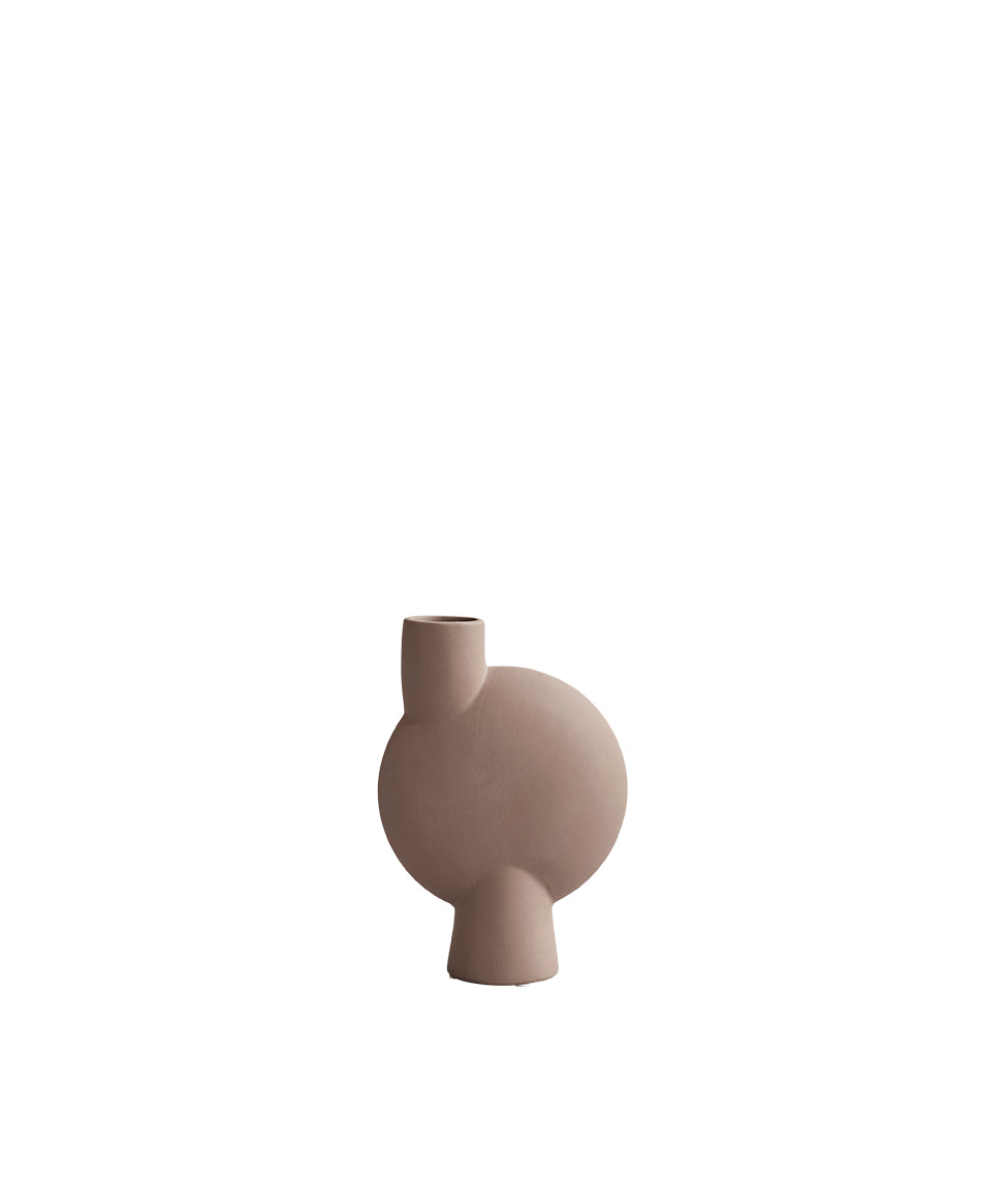 Vaza Sphere Bubl Medio Dark Rose